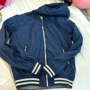 Blue raincoat size M